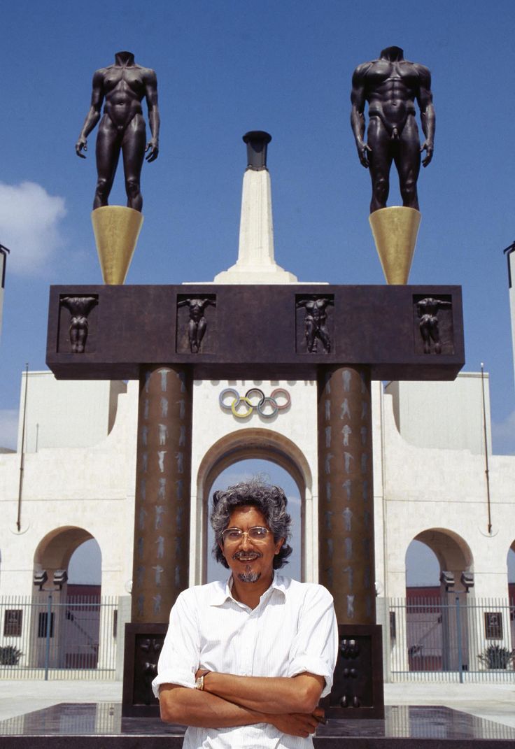 Robert Graham, sculptor Olympic Gateway, Coliseum.  1984